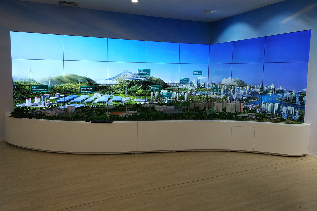 华为自用展厅项目 液晶拼接产品