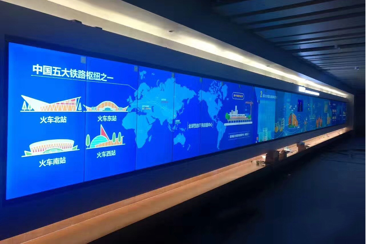 京东方成都展厅项目 液晶拼接产品